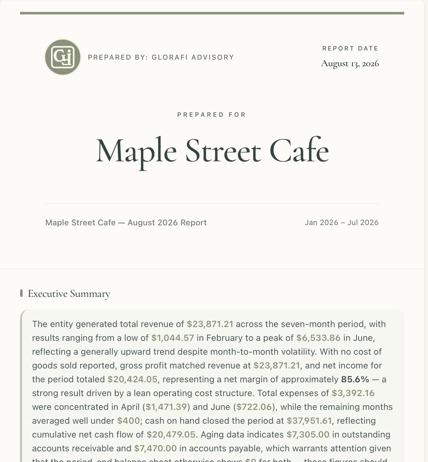 Report cover